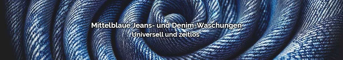 Tapered Jeans Mittelblau
