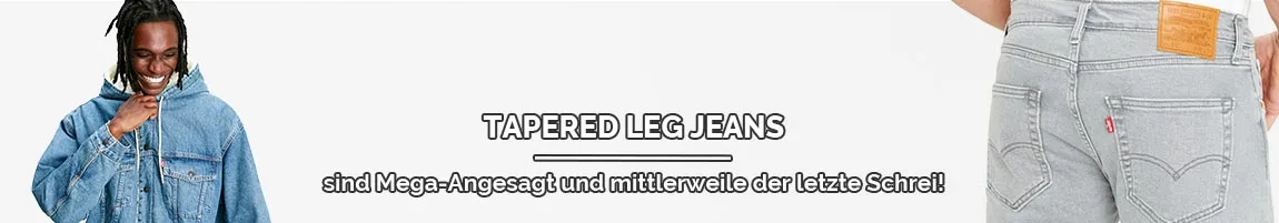 Tapered Jeans Herren 512 schwarz