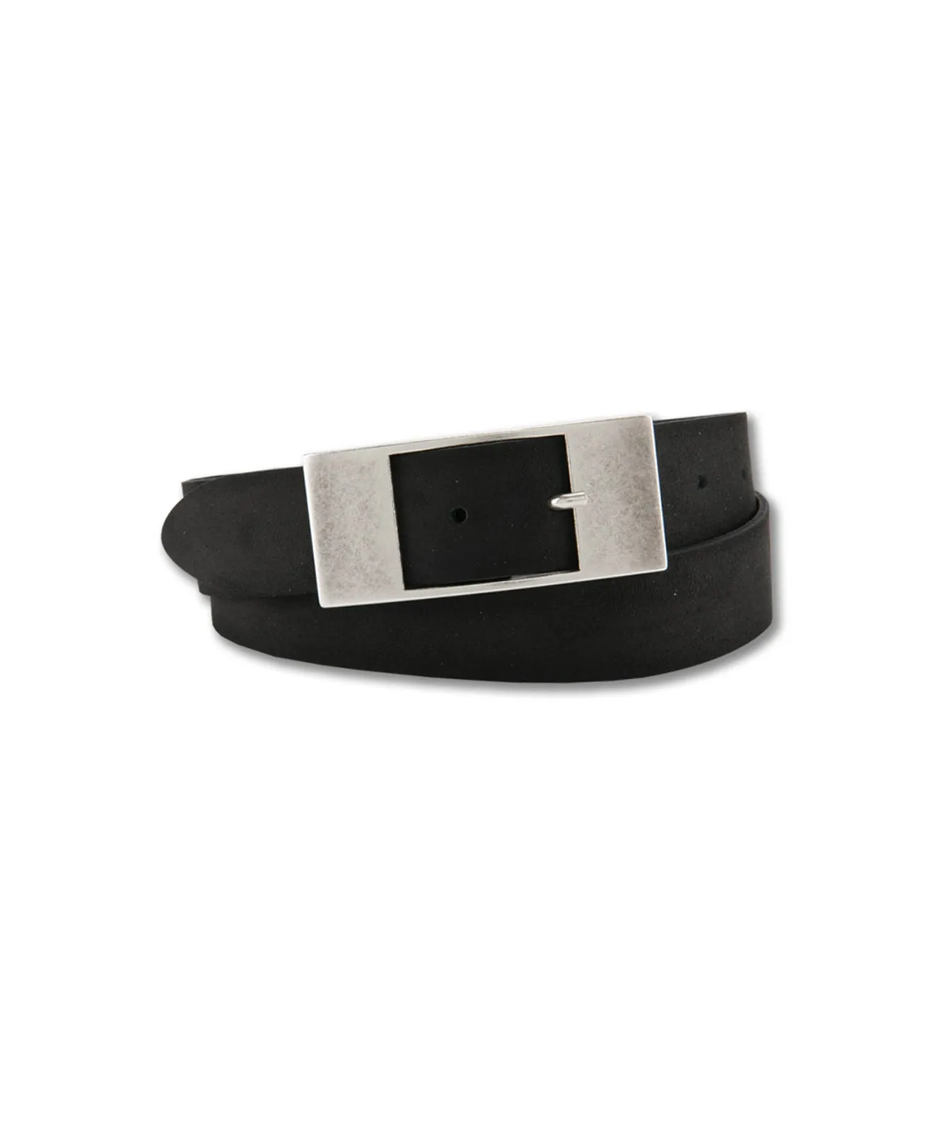 Bernd Götz Ledergürtel 3,5cm Velours Ledergürtel in Schwarz