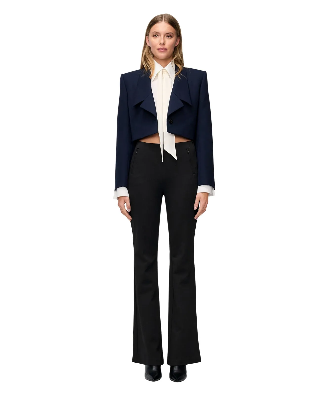 Mac Schlupfhose Boot Zip in Schwarz