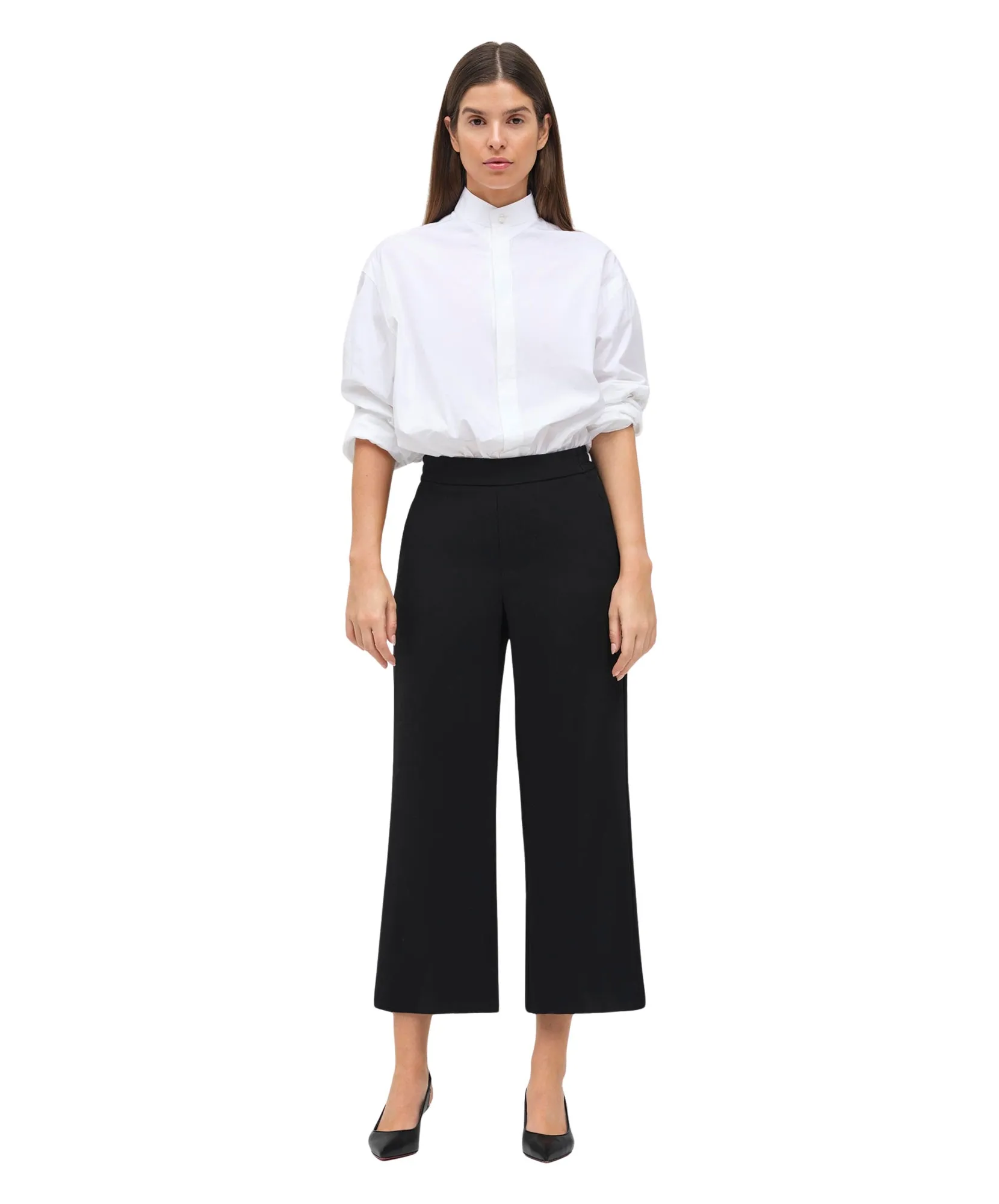 MAC Stoffhose Chiara Cropped in Black
