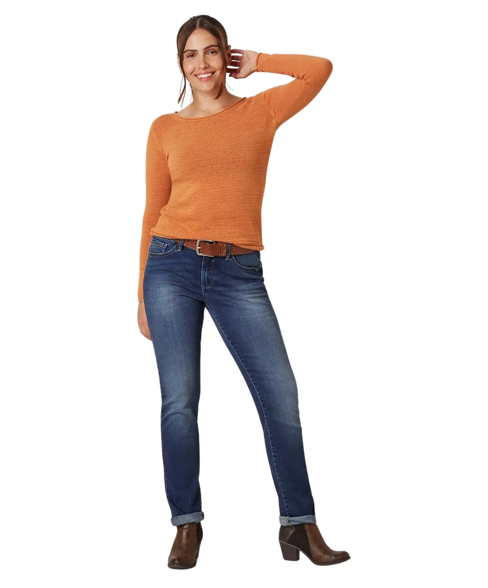 Paddocks Slim Fit Jeans Lia in Blue Stone Used Moustache