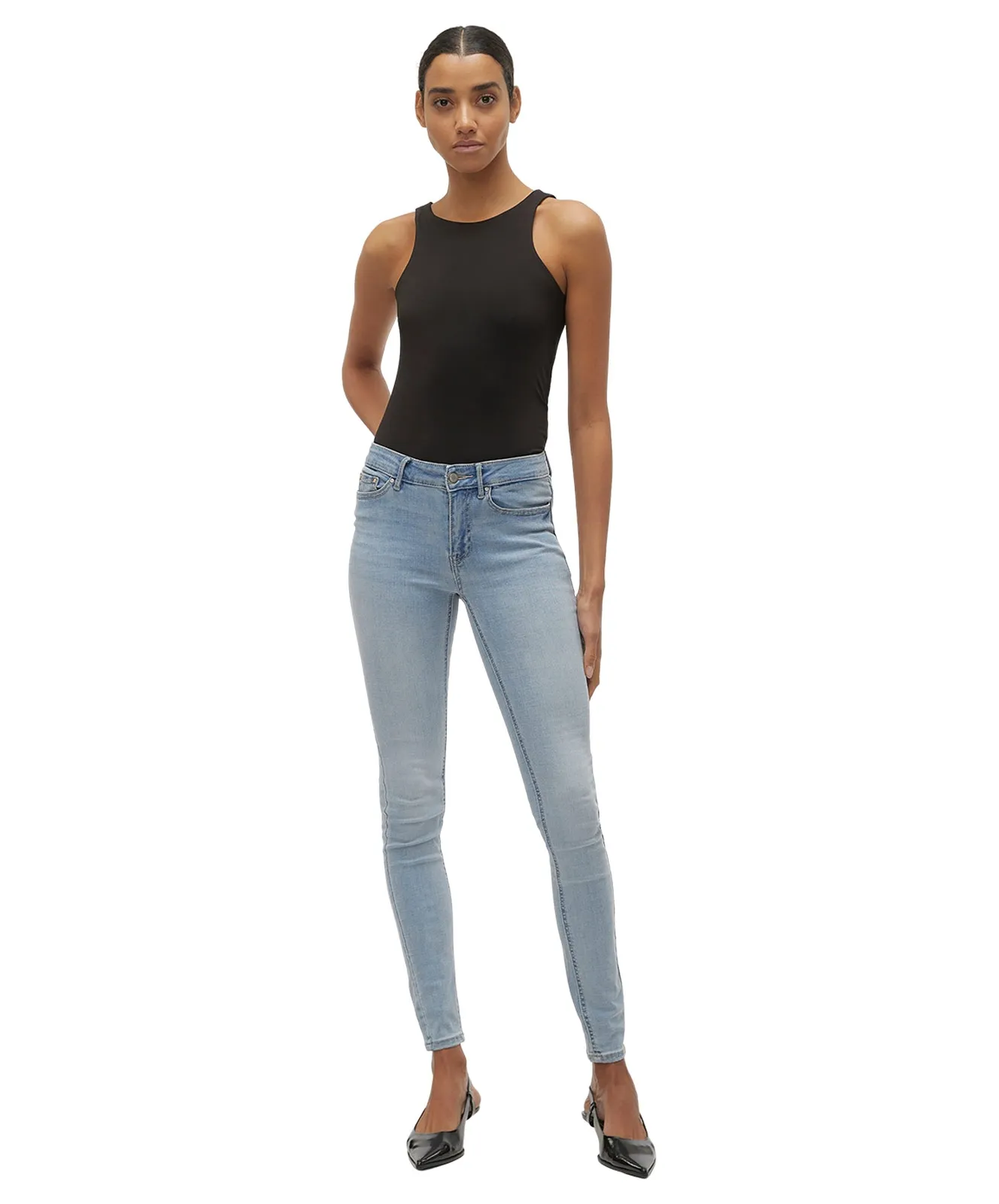 Vero Moda Skinny Jeans Flash in Light Blue