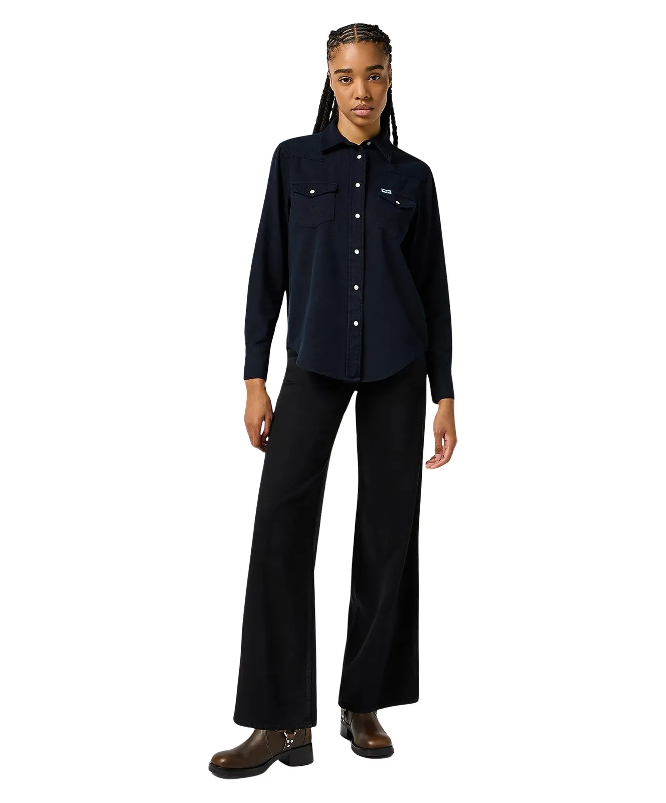 Wrangler World Wide Jeans in Midnight Schwarz