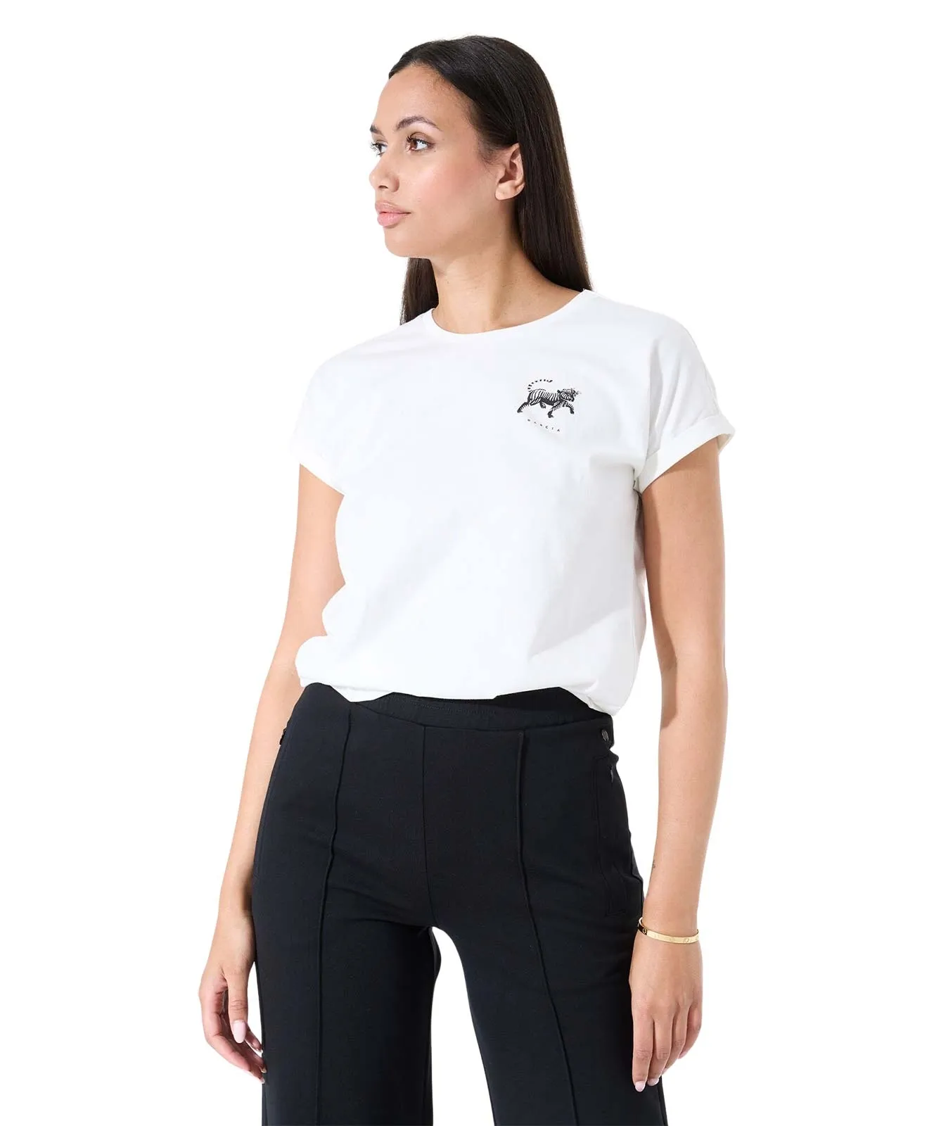 Garcia T-Shirt Z0012 in Off White