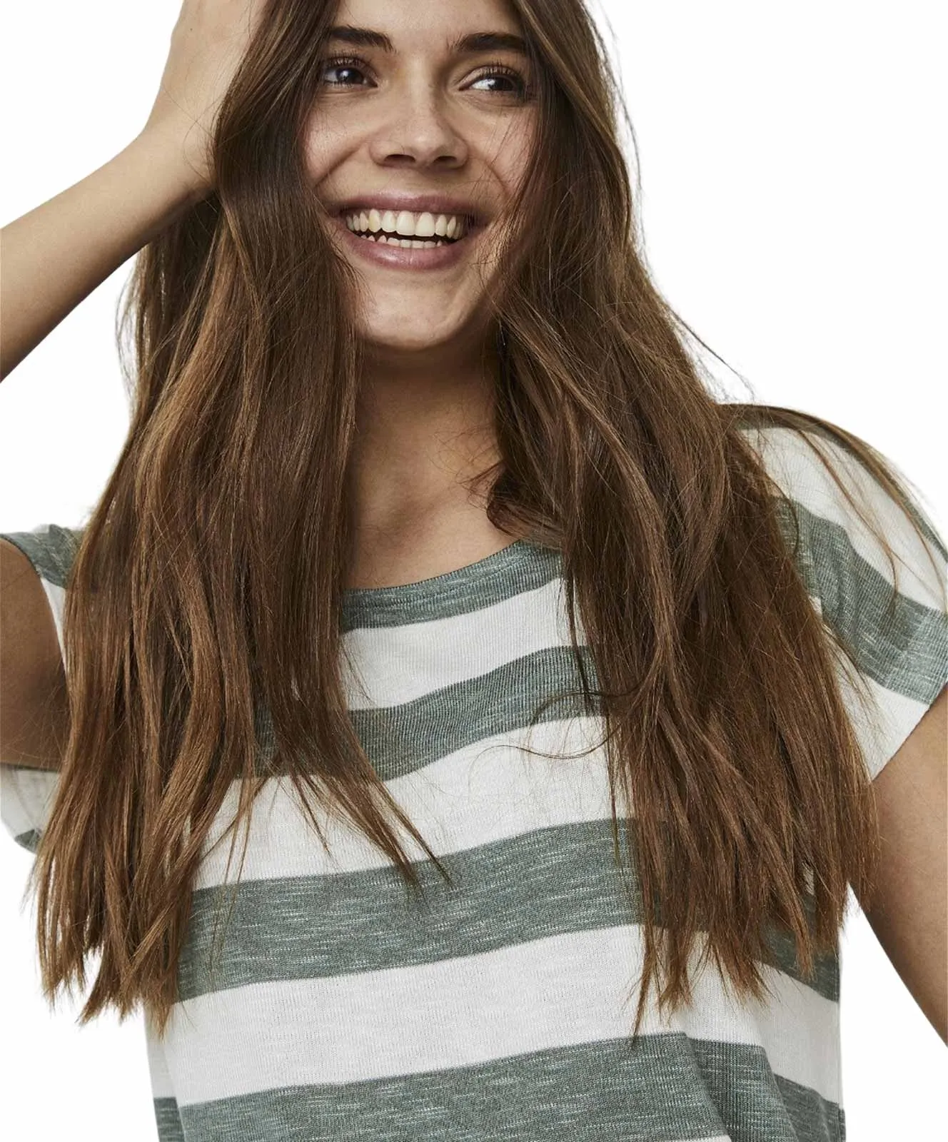 Vero Moda T-Shirt Wide in Laurel Wreath Snow White