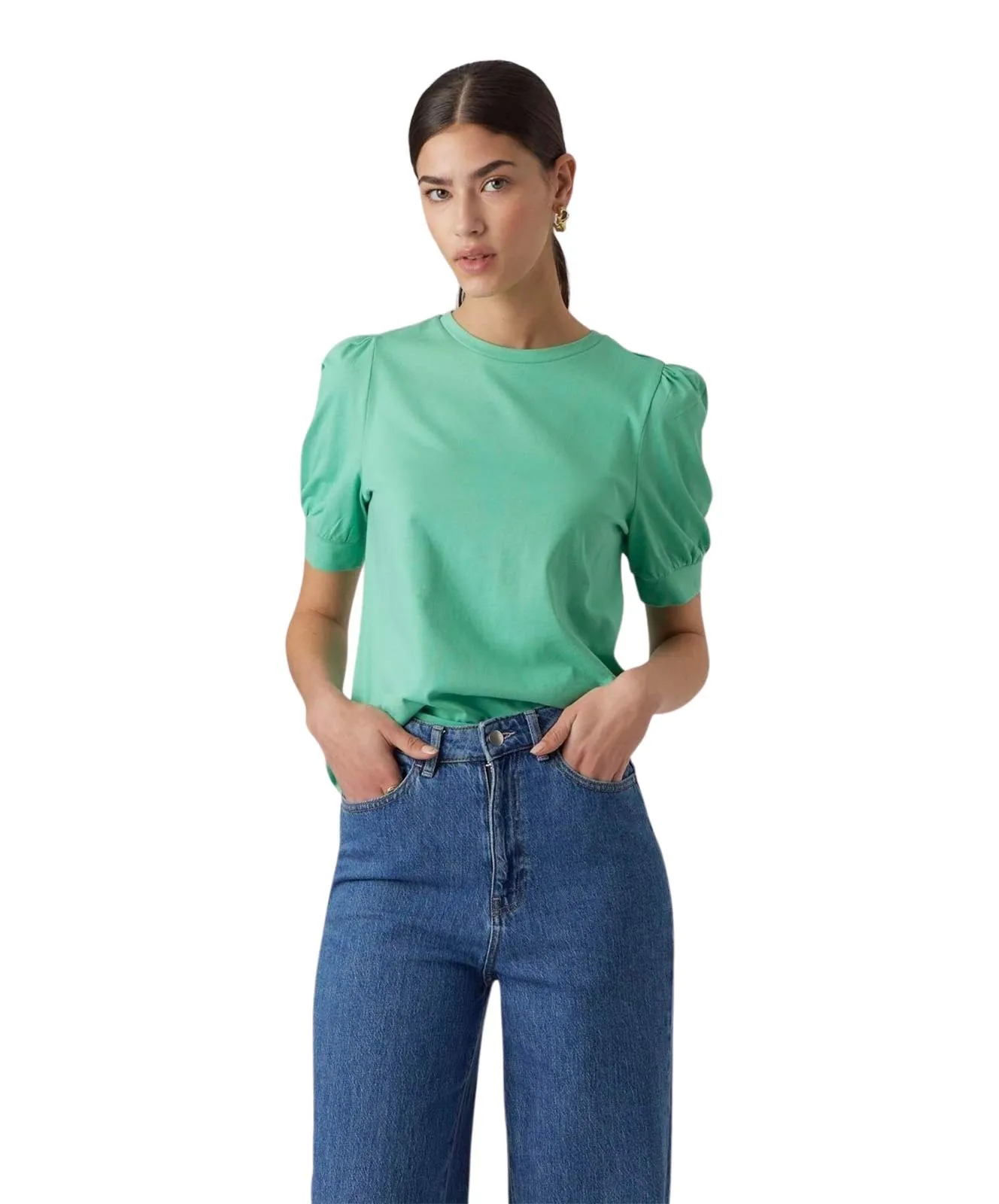 Vero Moda T-Shirt Kerry in Jade Green
