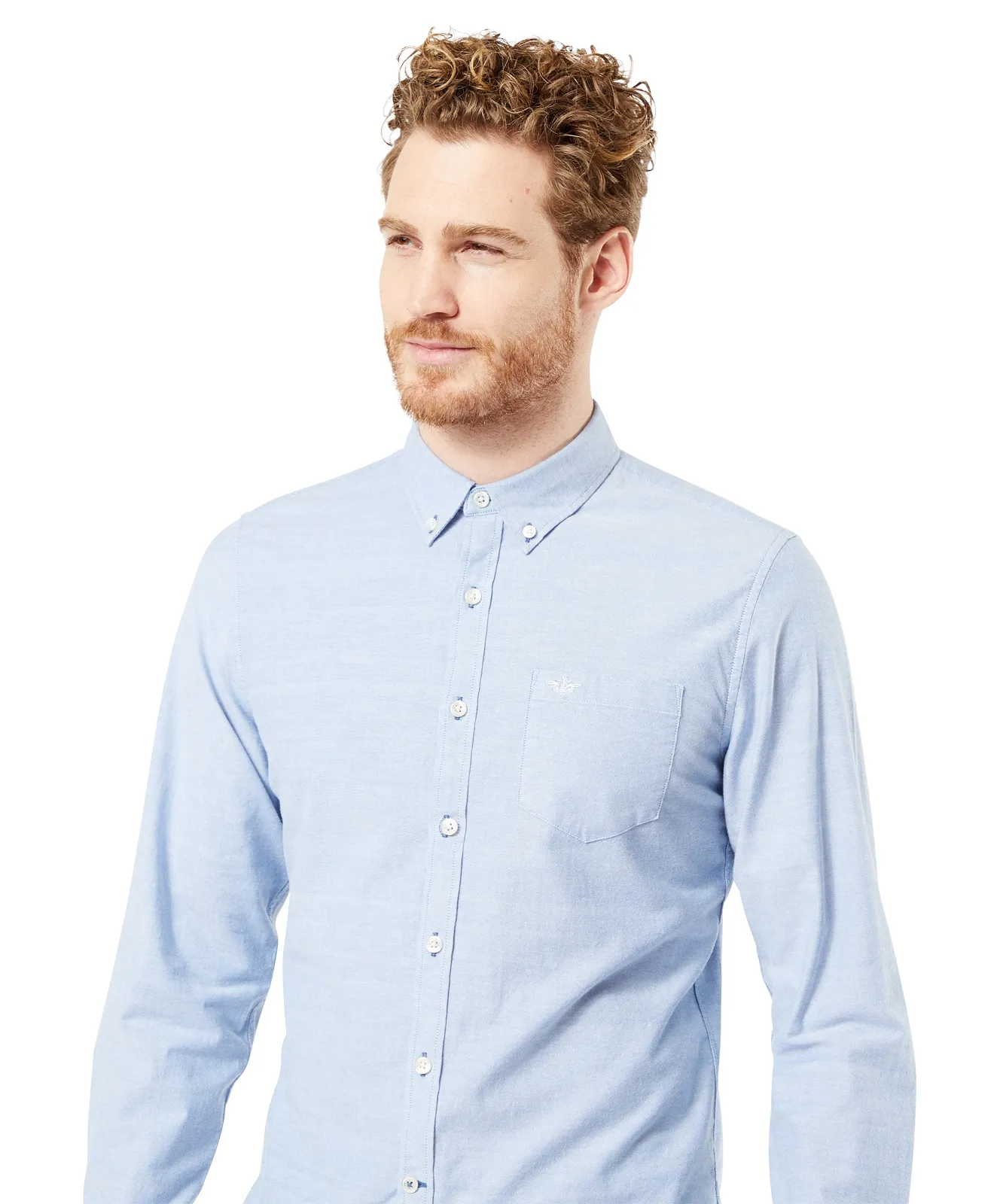 Dockers Businesshemd Stretch Oxford Shirt in Oxford Delft
