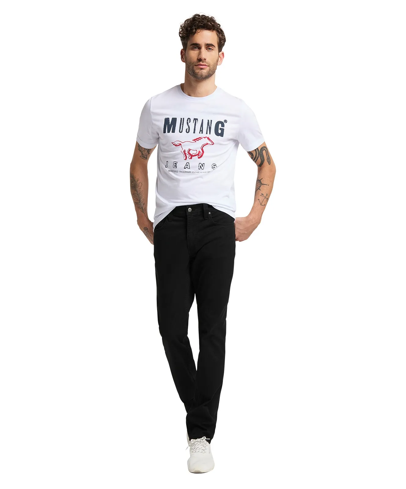 Mustang Slim Fit Jeans Washington in Black