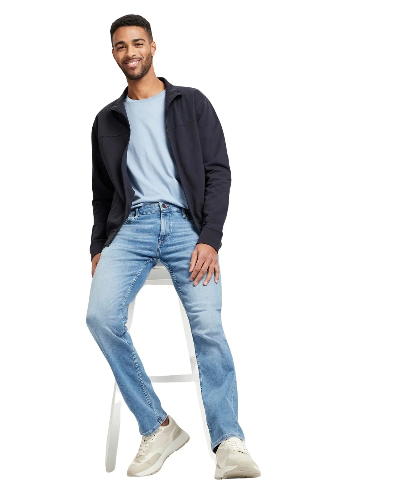 Cross Slim Fit Jeans Damien in Light Mid Blue