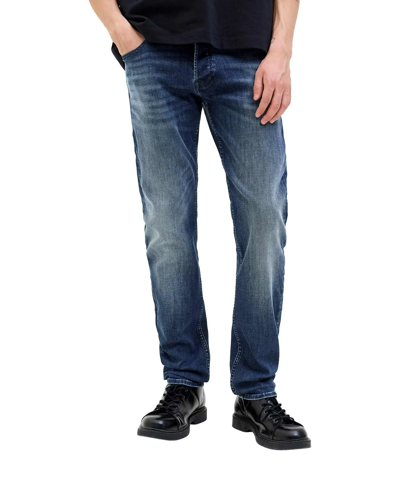 Jack & Jones Slim Fit Jeans Glenn Original in Blue Denim