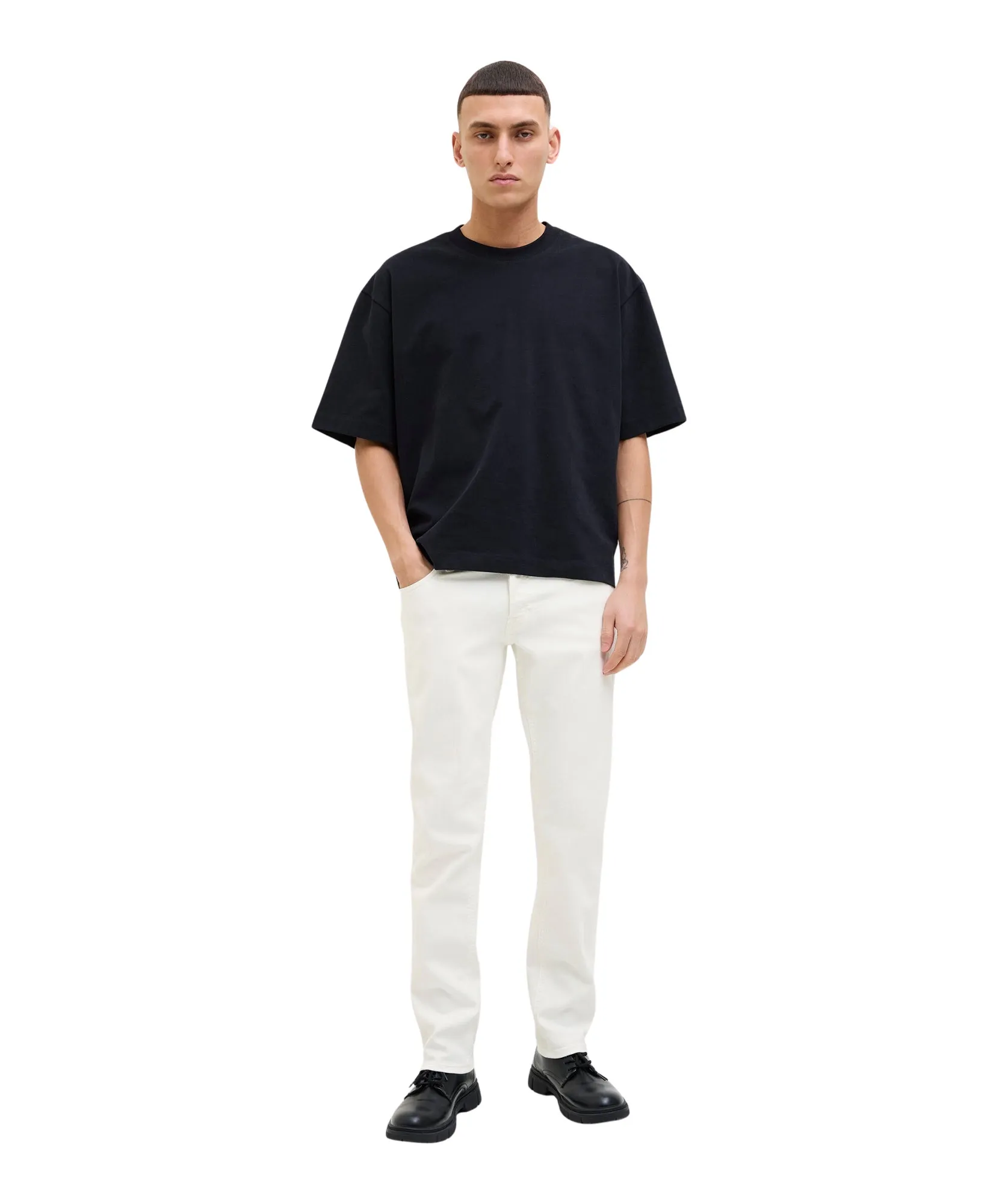 Jack & Jones Slim Fit Jeans Glenn Original in White Denim