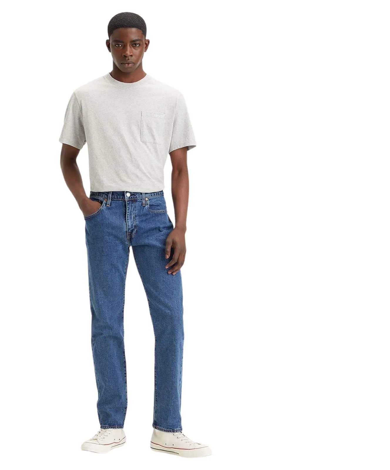 Levis Tapered Jeans 502 Regular Taper in Stonewash