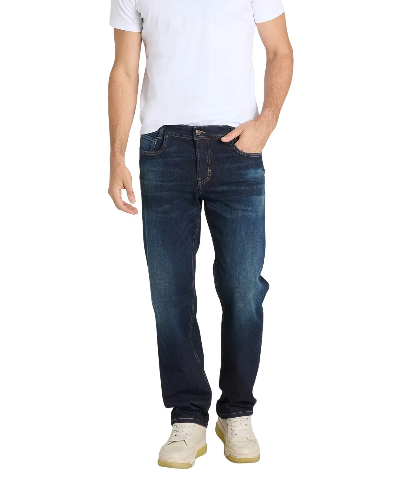 MAC Loose Fit Jeans Rick in Dark Blue Authentic Wash