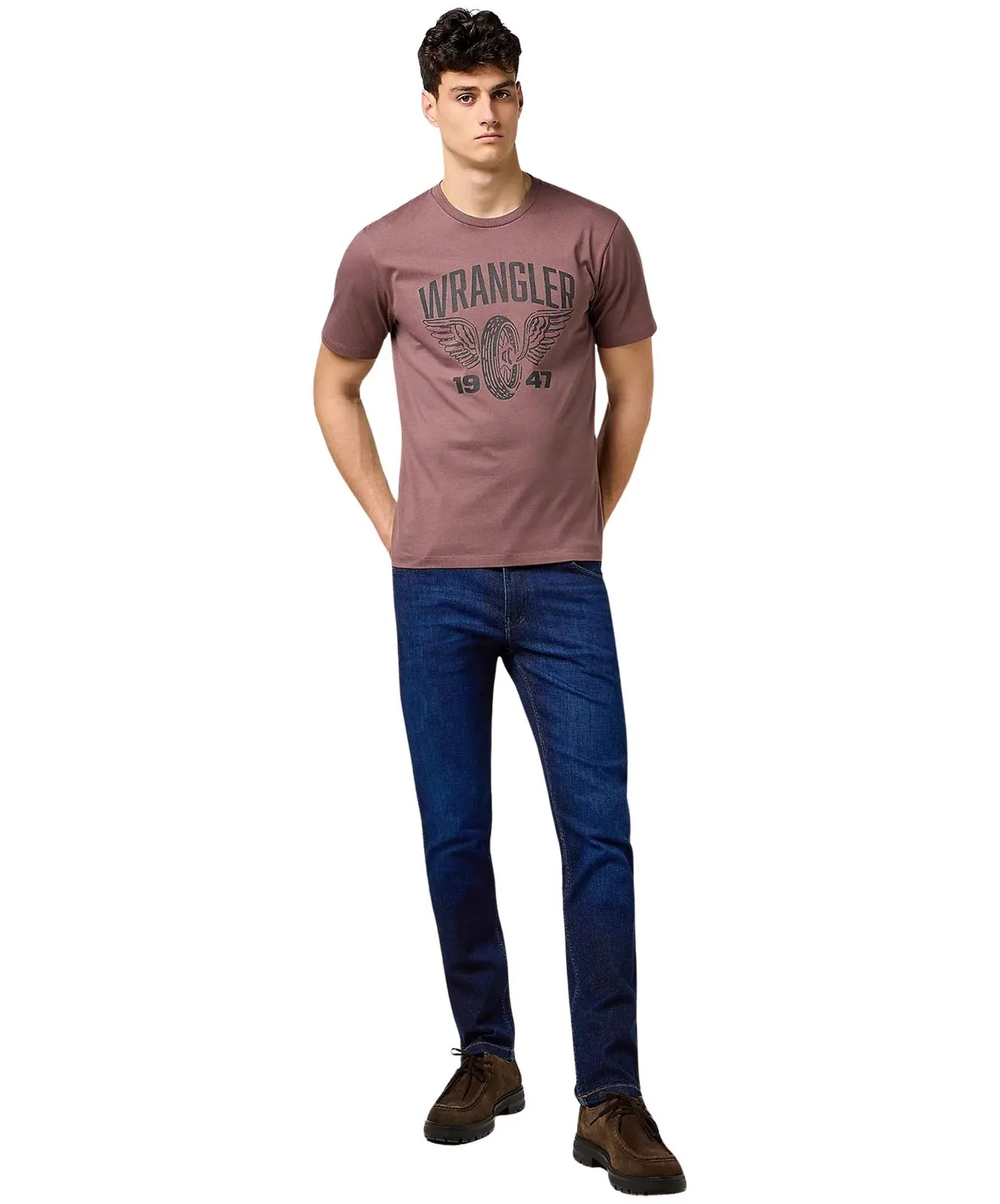 Wrangler Straight Jeans Greensboro in Rustic Navy