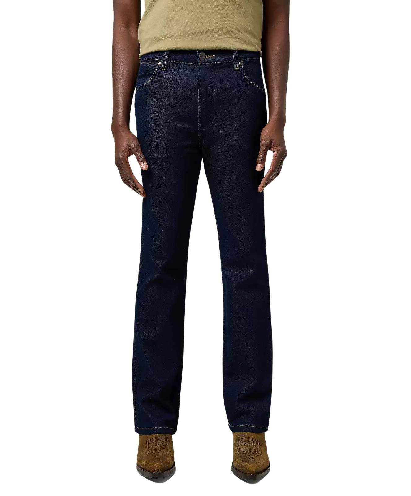 Wrangler Bootcut Jeans Wrancher in Moonlight Rinse