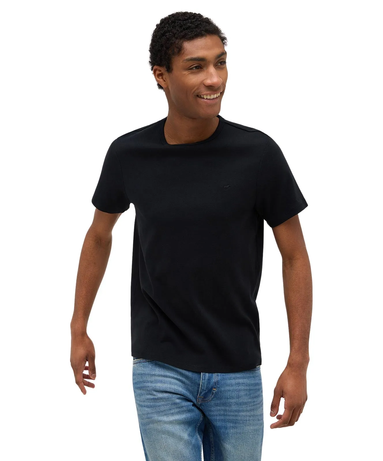 Mustang T-Shirt Allen C Basic in Black