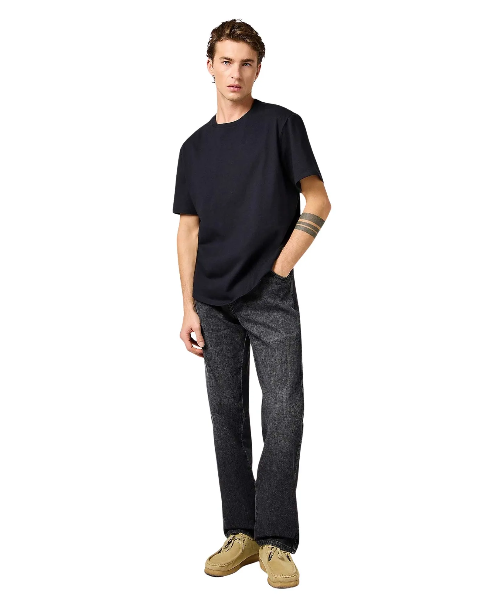 Wrangler T-Shirt Solid Tee in Black