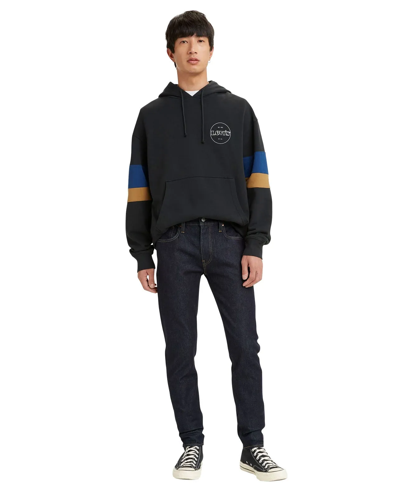 Levis Tapered Jeans Skinny Taper in Mid Knight Rinse