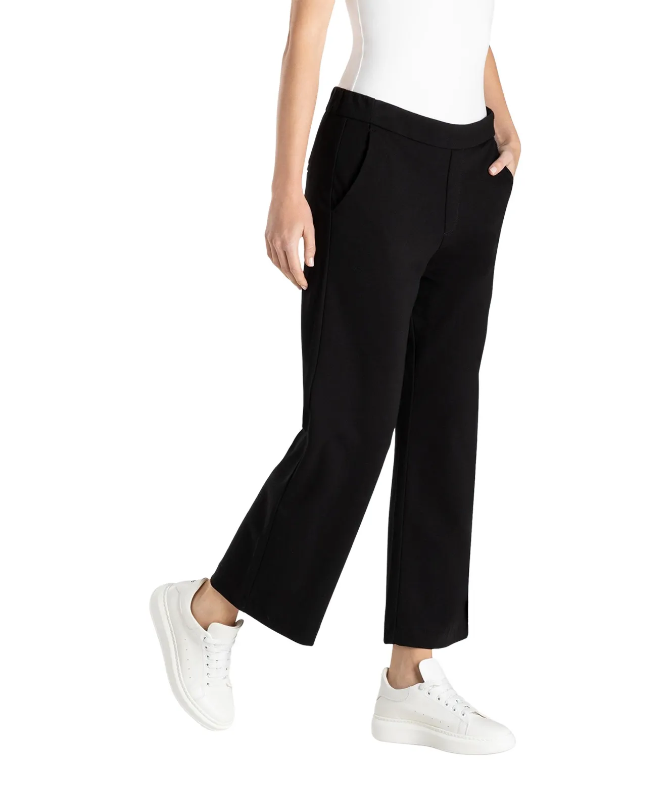 MAC Stoffhose Chiara Cropped in Black