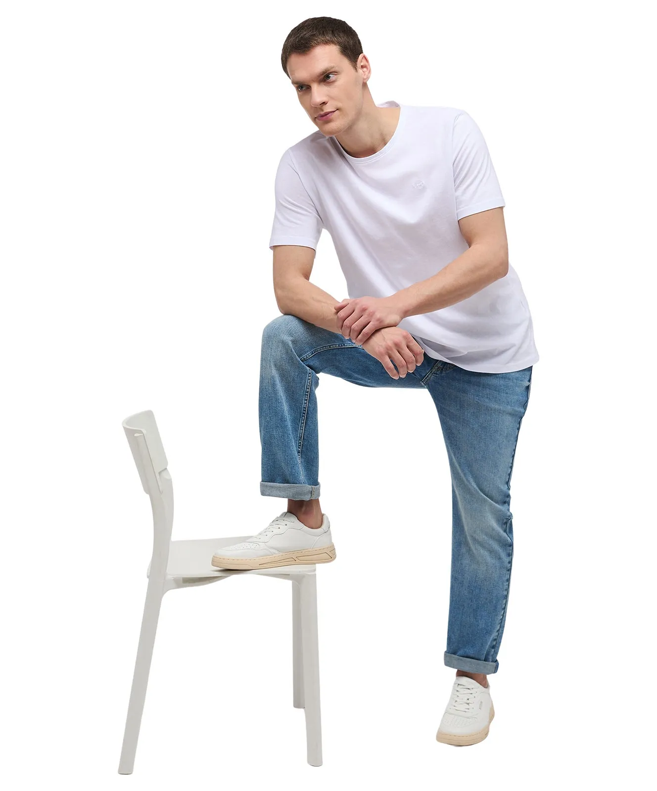 Mustang Straight Jeans Tramper Straight in Blue Denim
