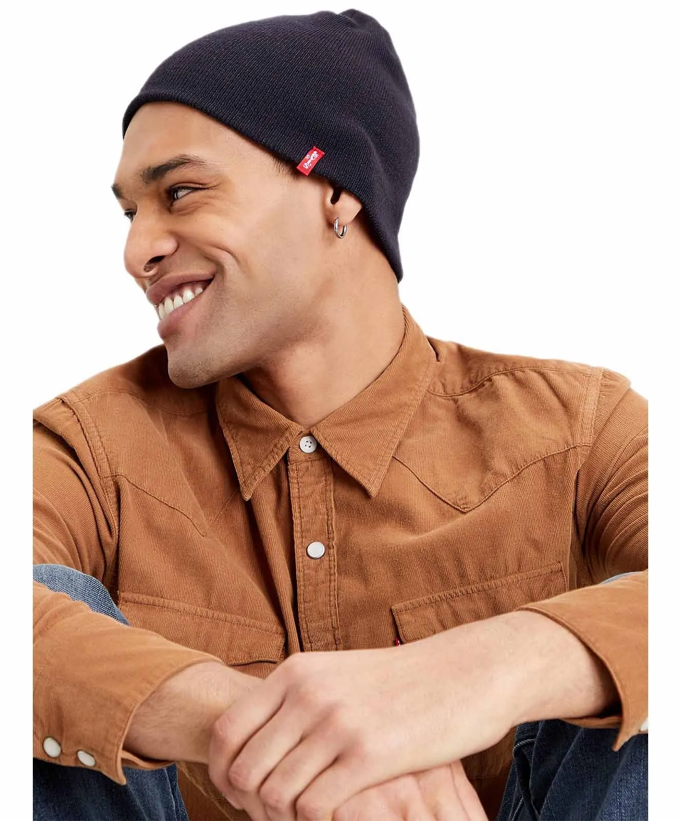 Herren Accessoires Otis Beanie von Levis in Navy Blue
