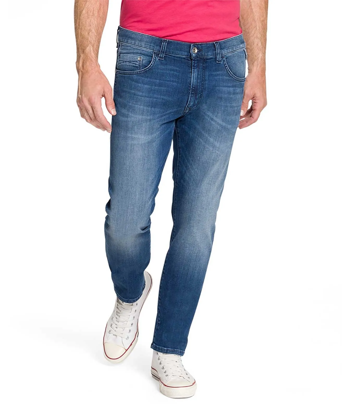 Herren Jeans Eric von Pioneer in Blue Used Buffies