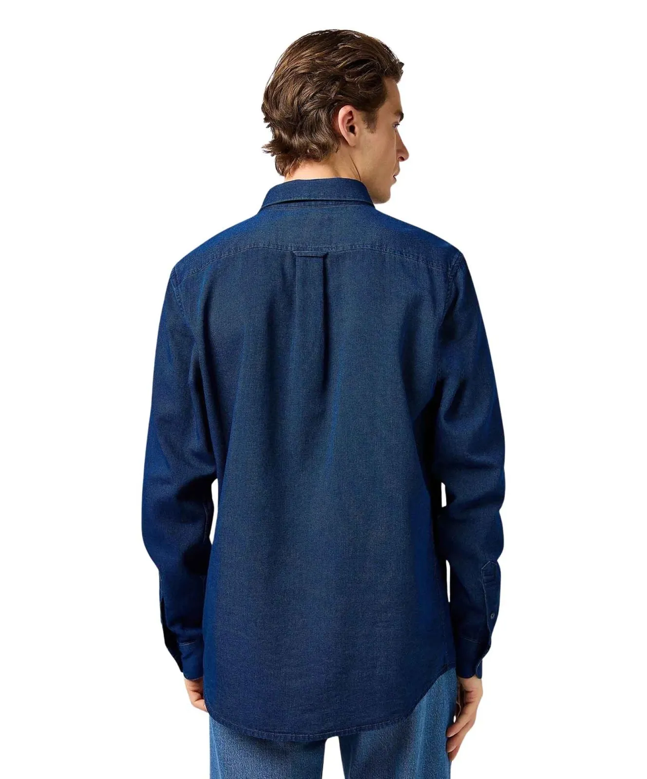 Herren Hemd Oxford Shirt von Wrangler in Indigo Oxford
