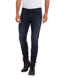 Cross Jeans Tapered Fit Jimi aus blauem Sweat Denim