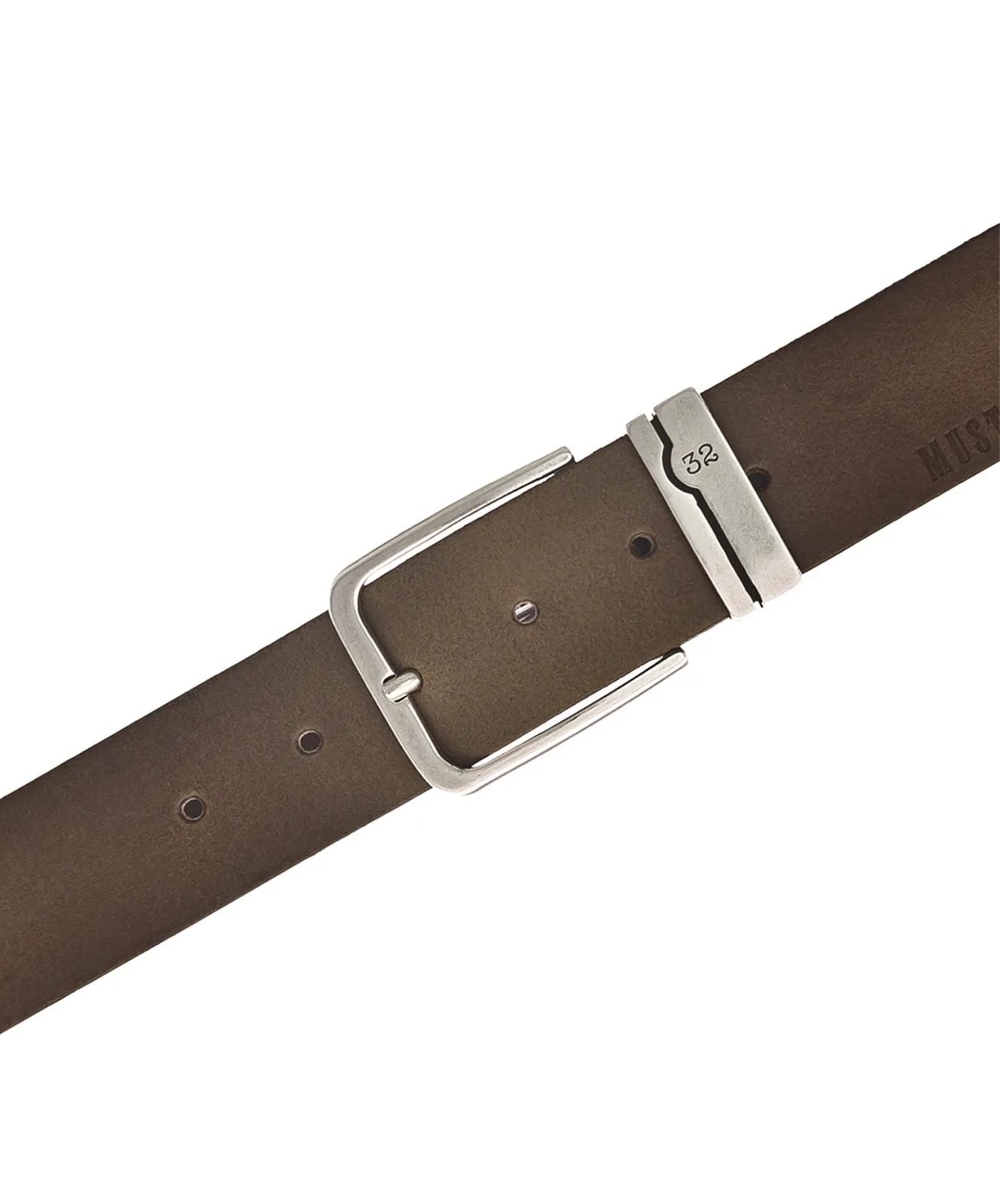 Herren Gürtel 40 mm Ledergürtel von Mustang in Baileys