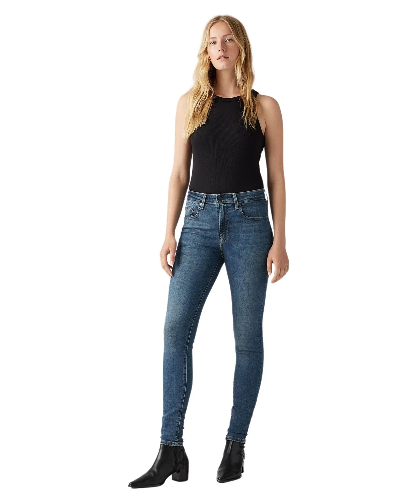 Damen Jeans 721 High-Rise Skinny von Levis in Blue Wave Dark