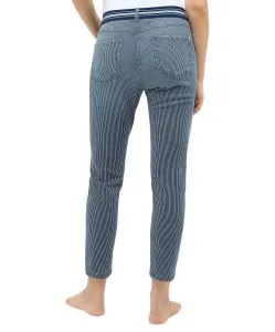 Angels Jeans Ankle Ornella Sporty in Blau mit Streifenmuster
