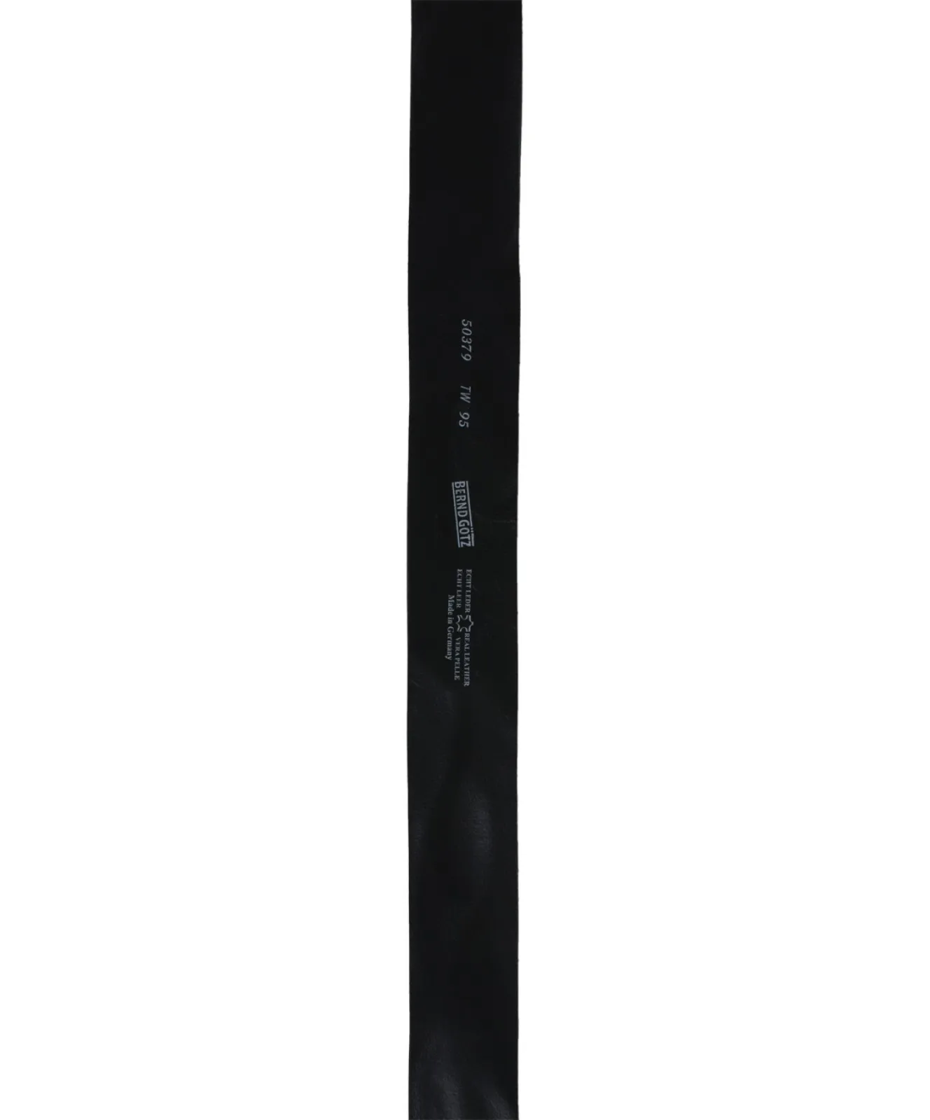 Herren Gürtel 5cm Walklederg.geprägt von Bernd Götz in Schwarz