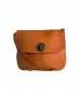 Pieces - Mini Tasche in Cognac aus Glattleder 