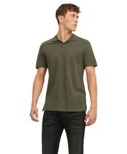 Jack & Jones Poloshirt Basic mit Slim Fit in Oliv