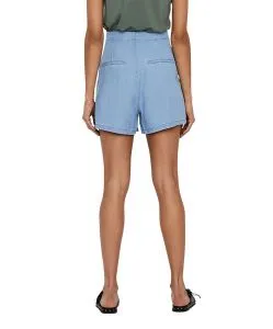 Vero Moda High Waist Shorts Mia in Hellblau