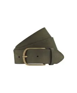 Mustang Gürtel aus Velourleder in Olive