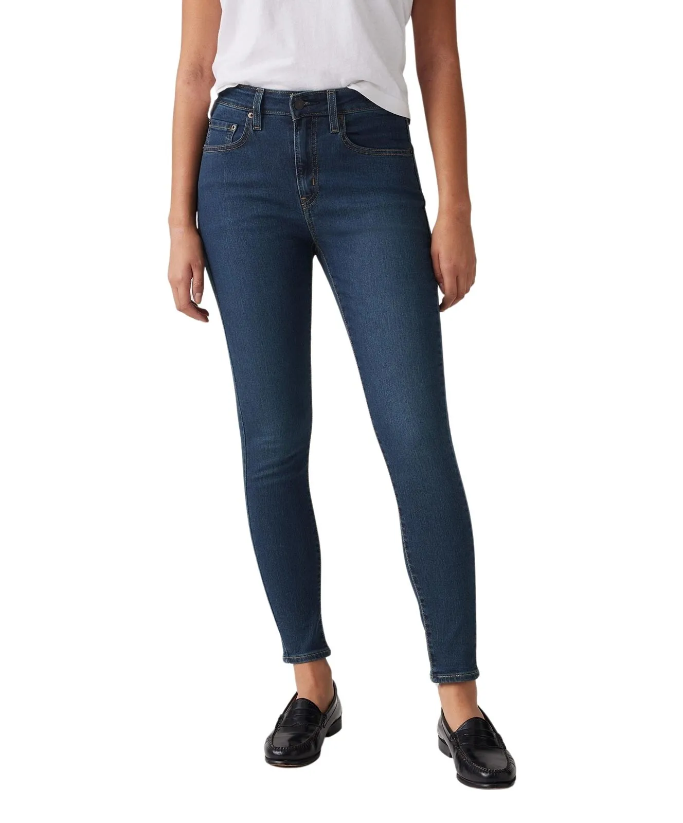 Damen Jeans 721 High-Rise Skinny von Levis in Eternal Indigo Drk Tint