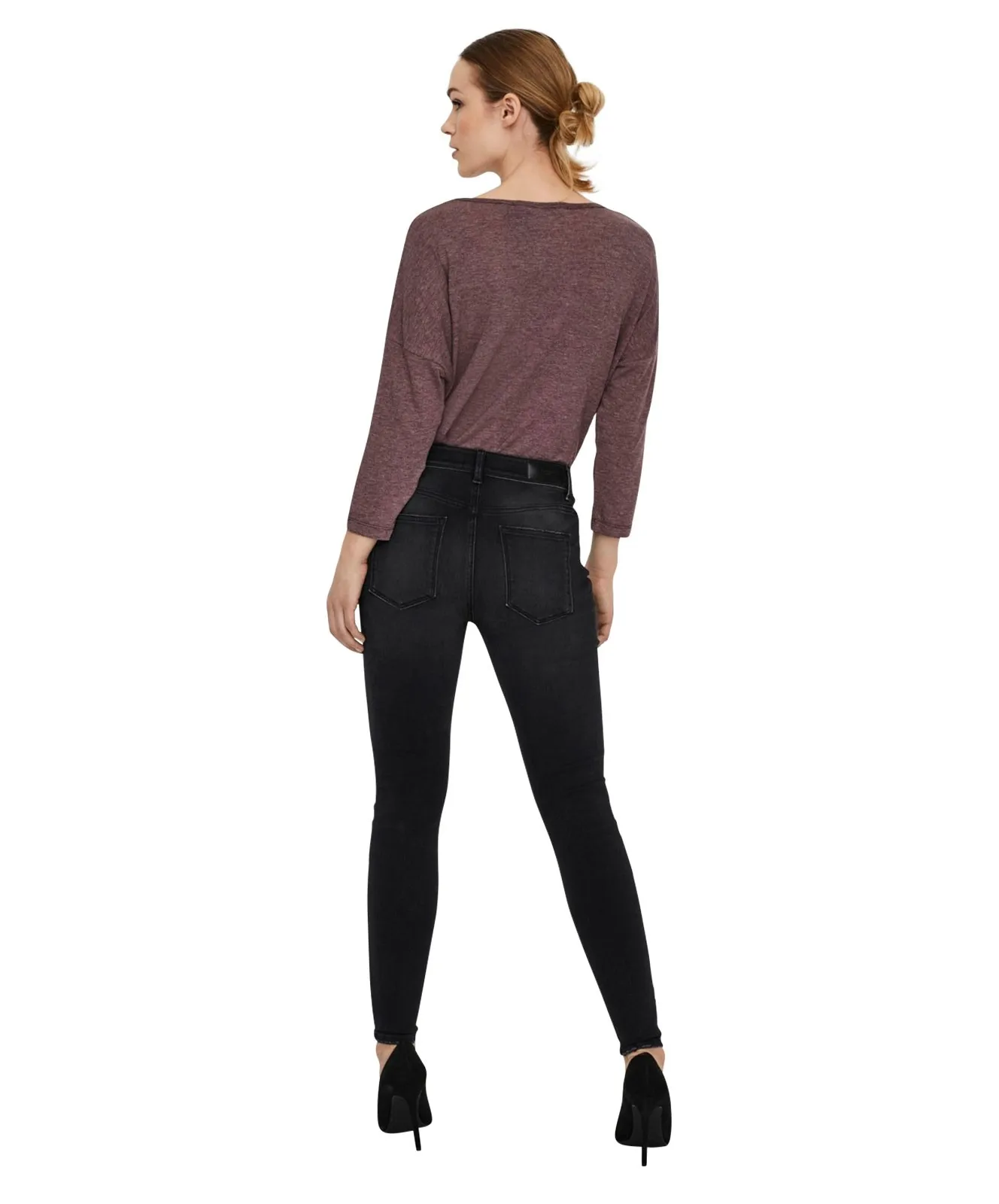 Damen Jeans Peach von Vero Moda in Black Denim