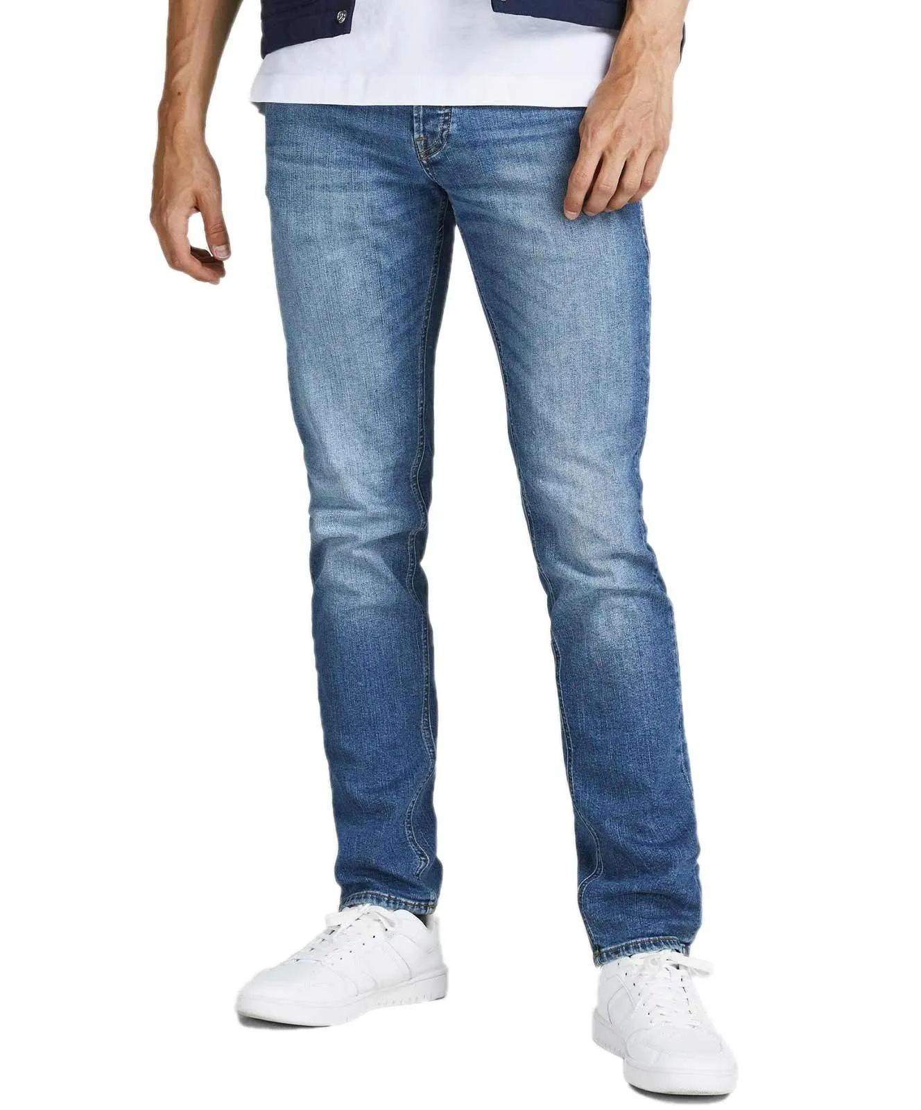 Herren Jeans Liam von Jack & Jones in Blue Denim