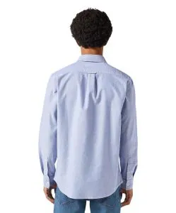 Wrangler Oxford-Hemd in hellblau mit kleinen Logo