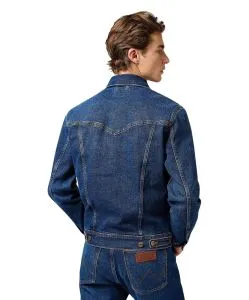 Wrangler Jeansjacke Classic in blauer Meadow Haze