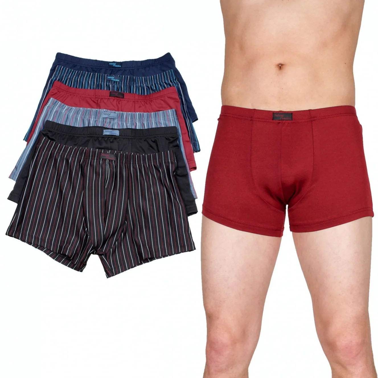 7DAYS Bodywear Microfaser-Longpants mit Eingriff im 6er-Pack