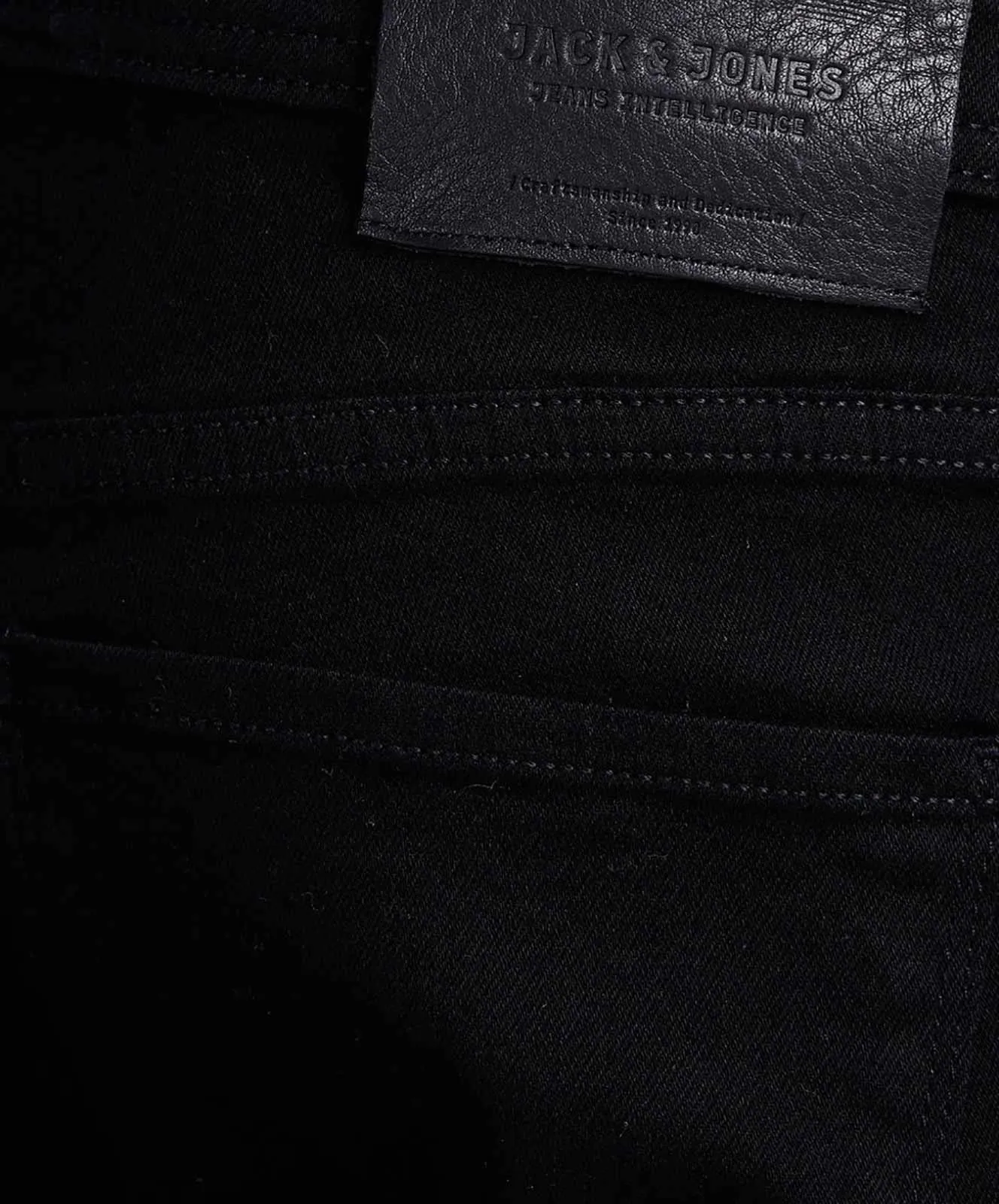 Herren Jeans Glenn Felix von Jack & Jones in Black Denim