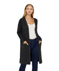 Vero Moda - schwarze Strickjacke Lang aus superweichem Material