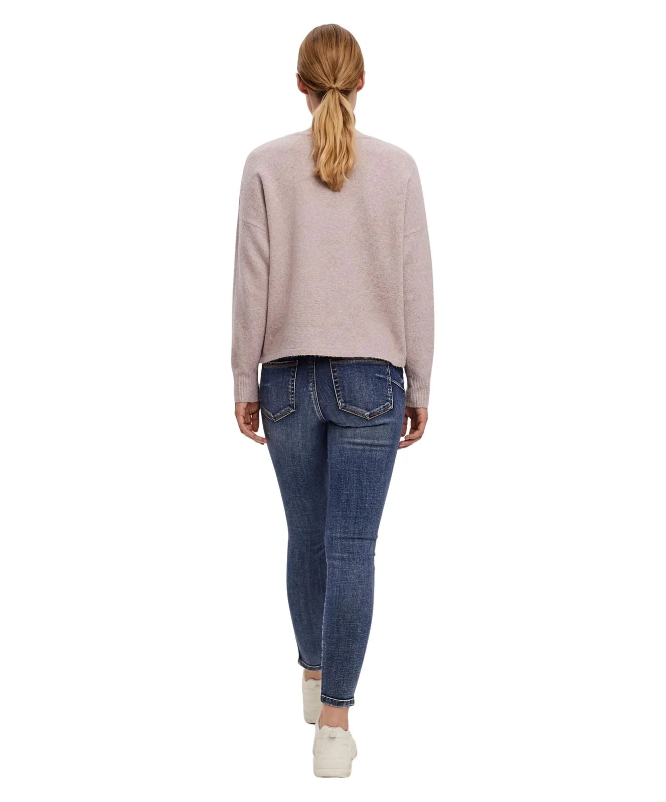 Damen Pullover Doffy von Vero Moda in Woodrose Melange