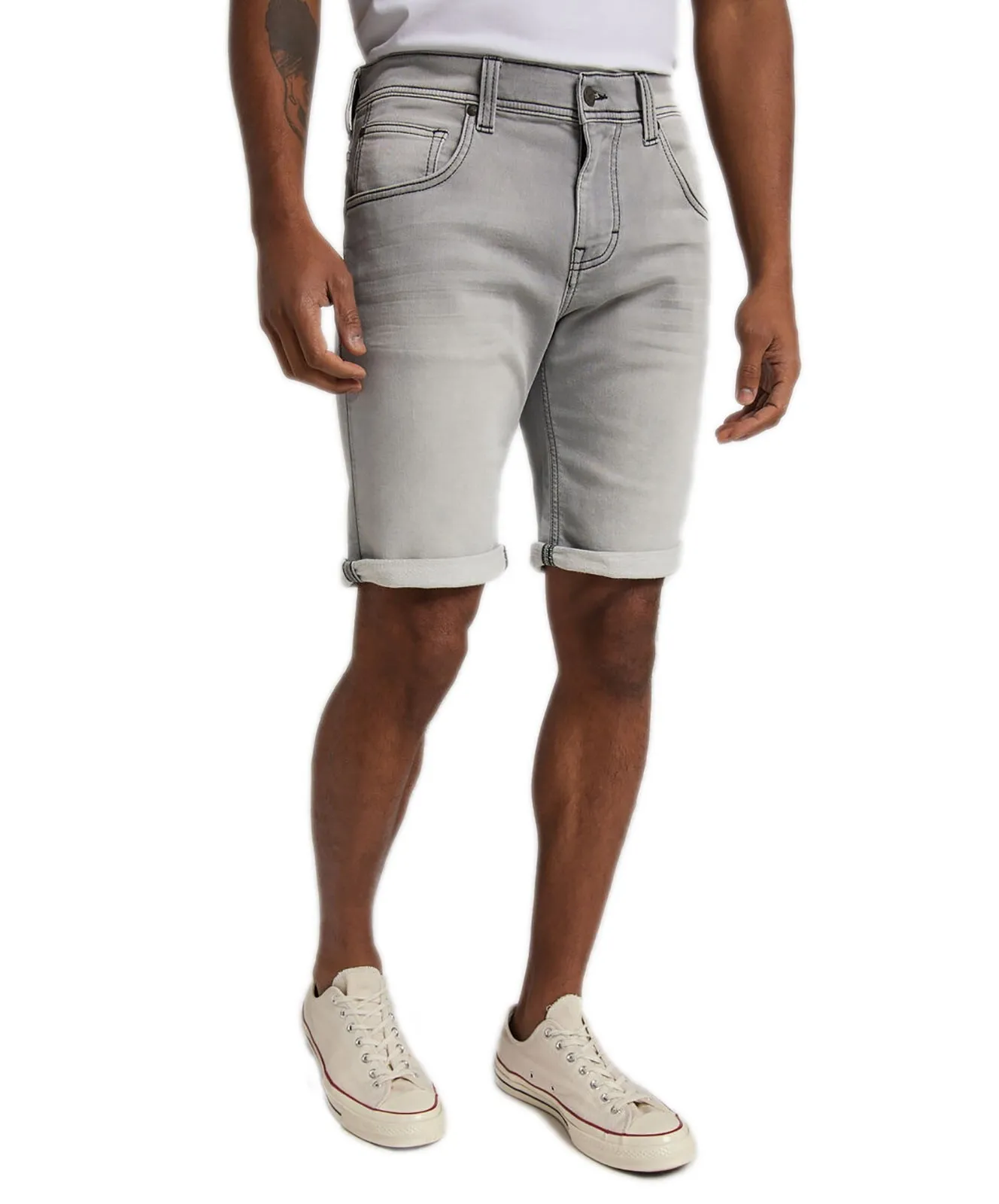Herren Jeans Chicago Short von Mustang in Grey