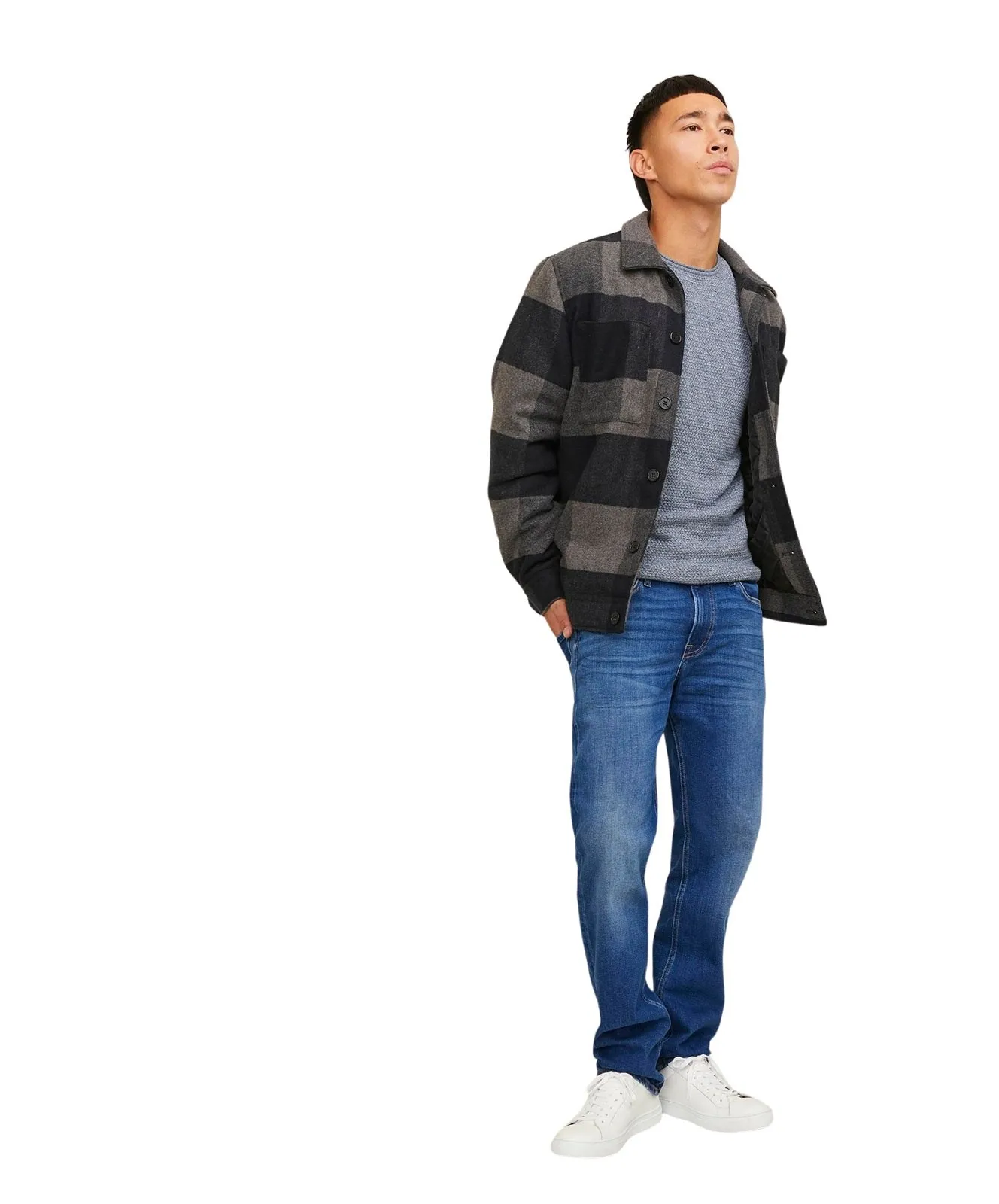 Herren Jeans Clark Original von Jack & Jones in Blue Denim
