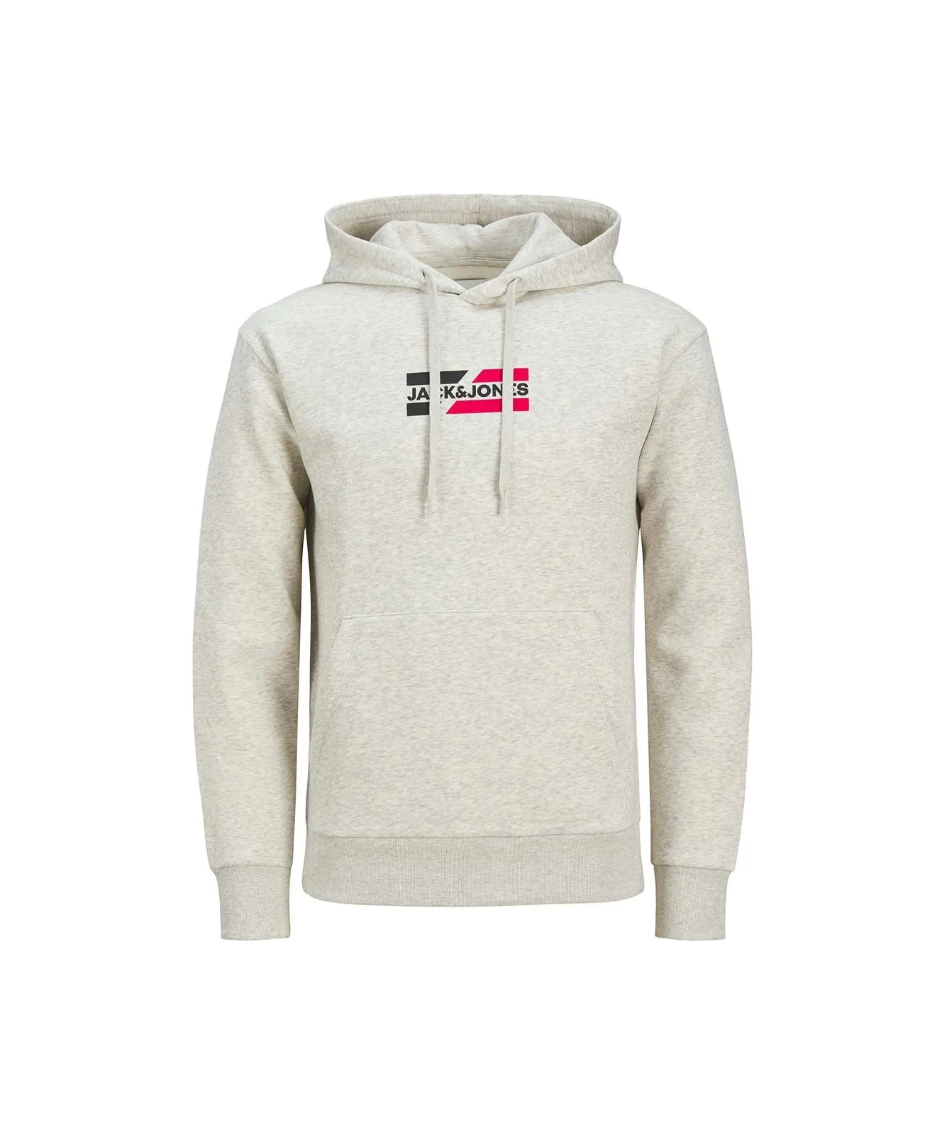 Herren Pullover Corp Graphic von Jack & Jones in White Melange
