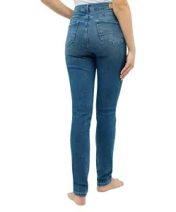 Angels Skinny Jeans in Mid Blue Used Optik